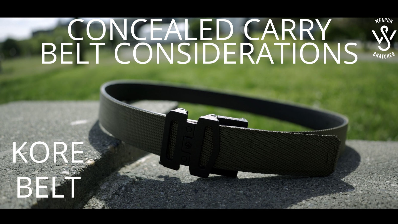 Concealed Carry: Belt Considerations Kore Belt